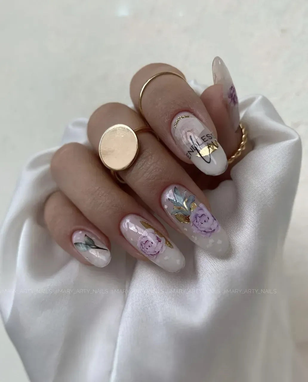 Foil Nail slider decals on any background 106
