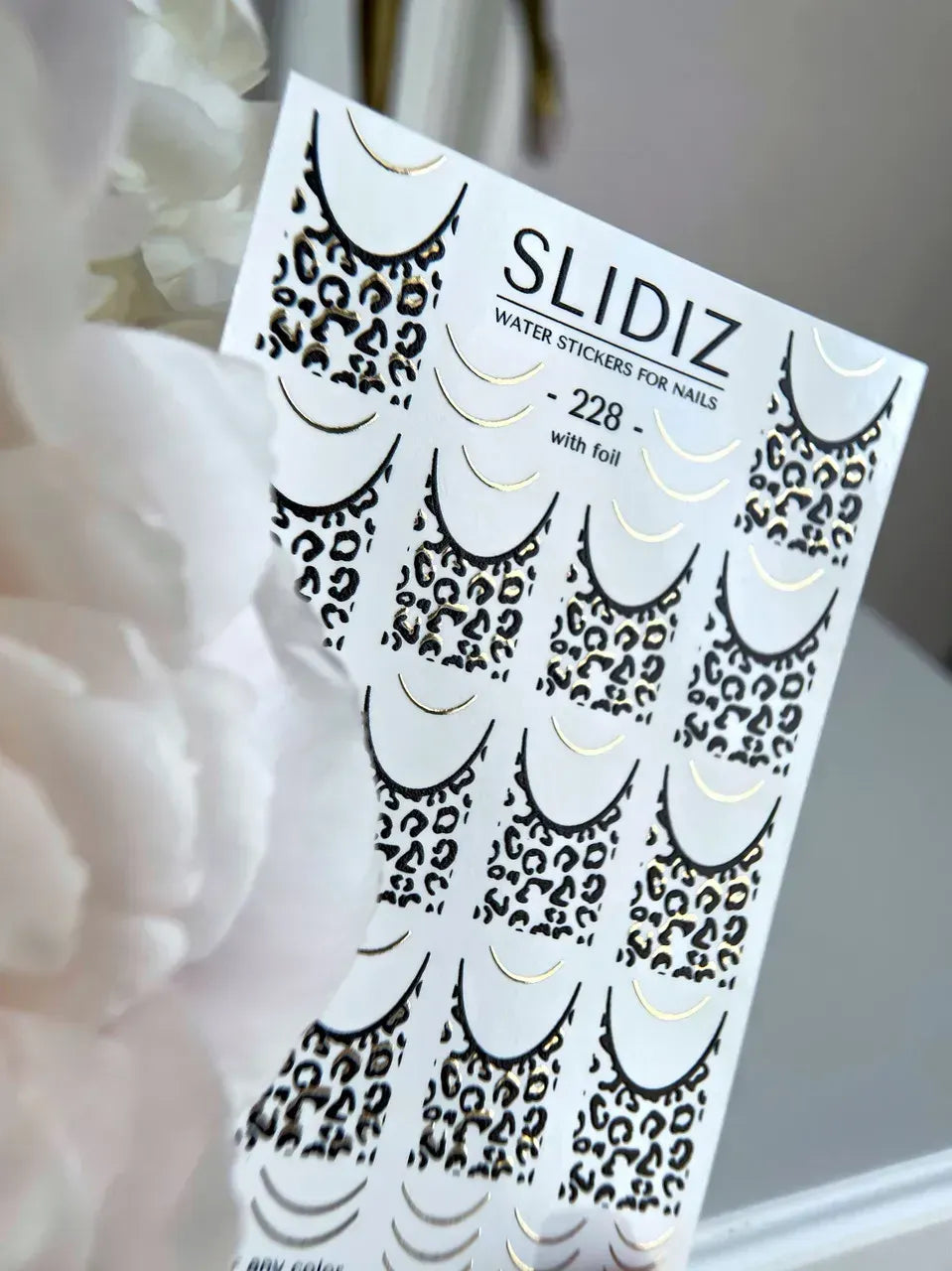 Foil Nail slider decals on any background 228