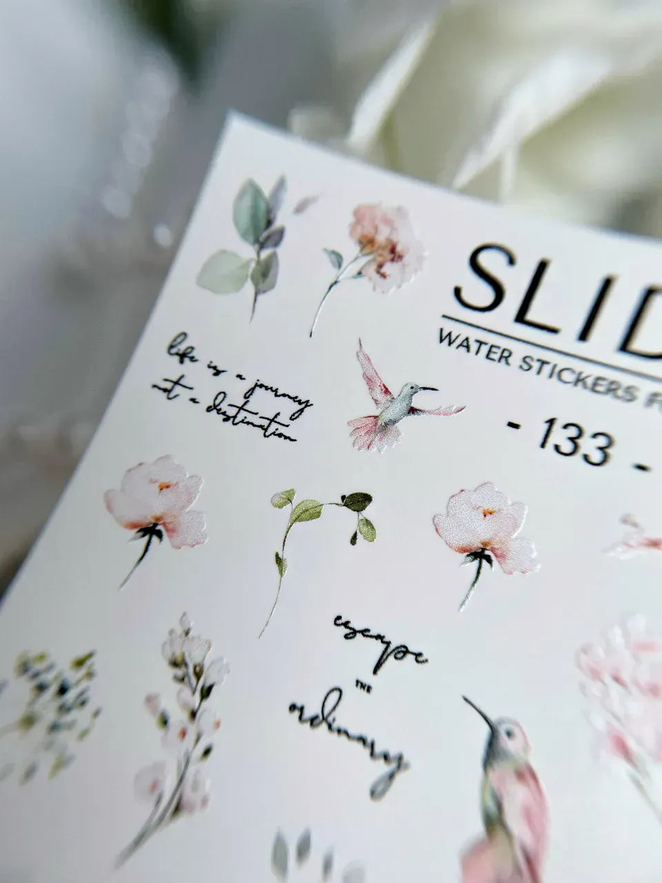 Nail slider decals on any background 133