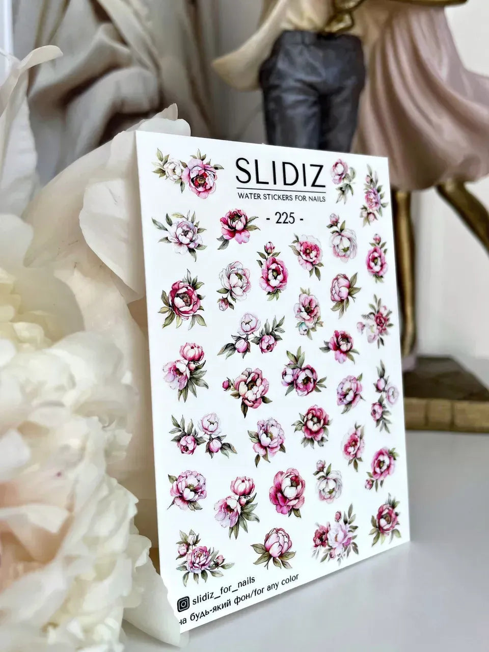 Nail slider decals on any background 225