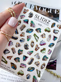Nail slider decals on any background 042