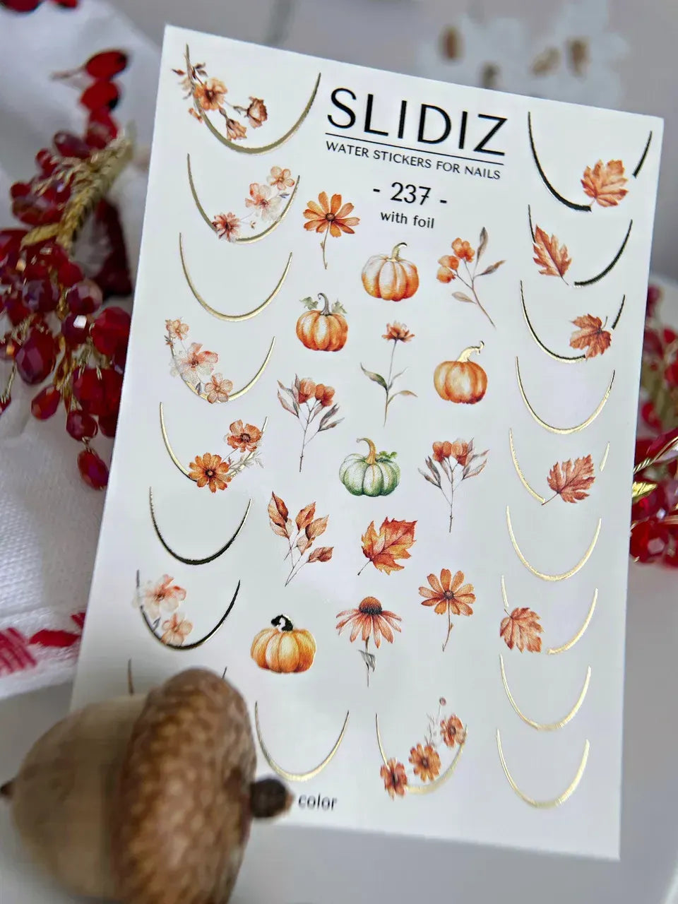 Foil Nail slider decals on any background 237