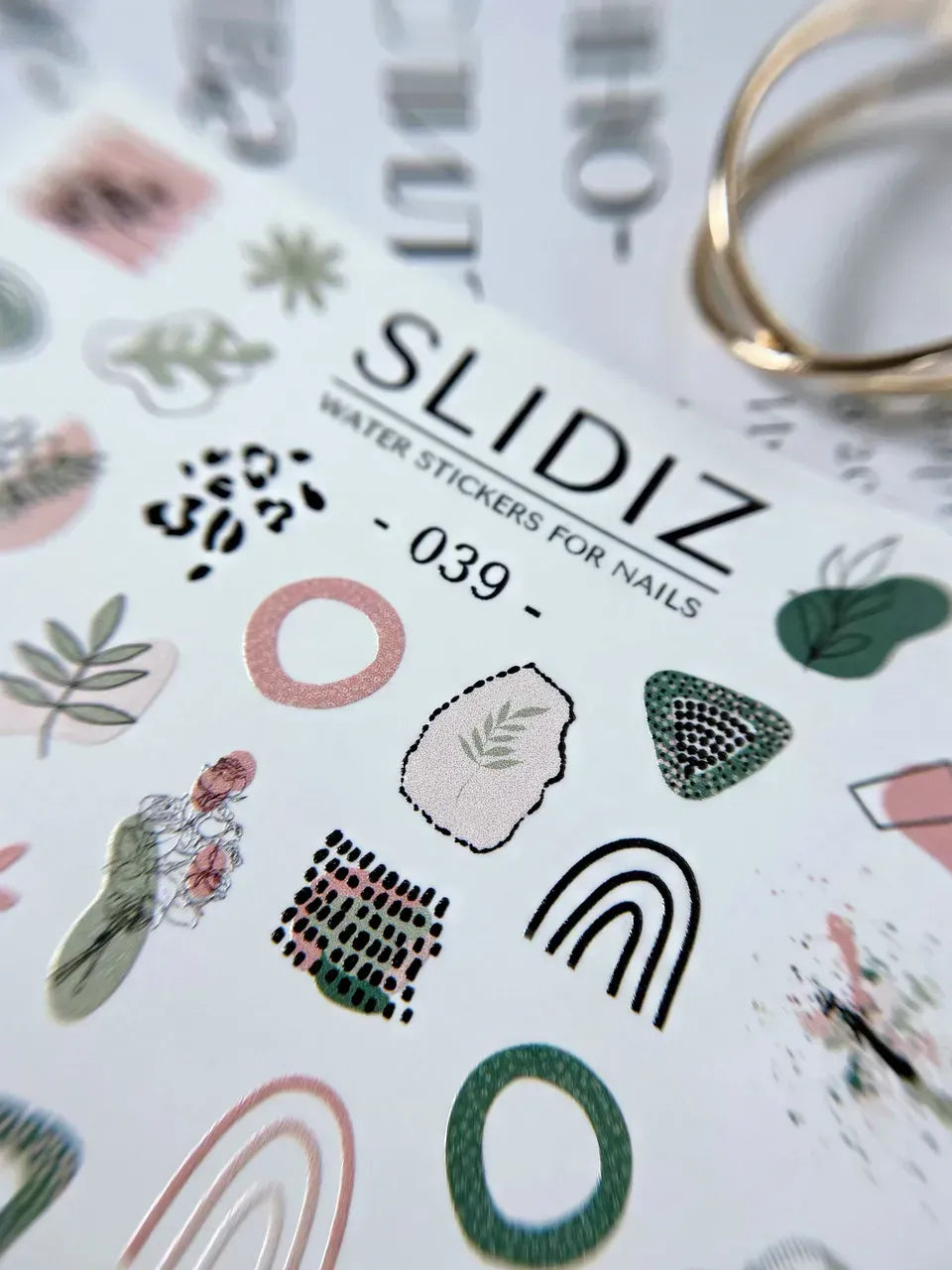 Nail slider decals on any background 039