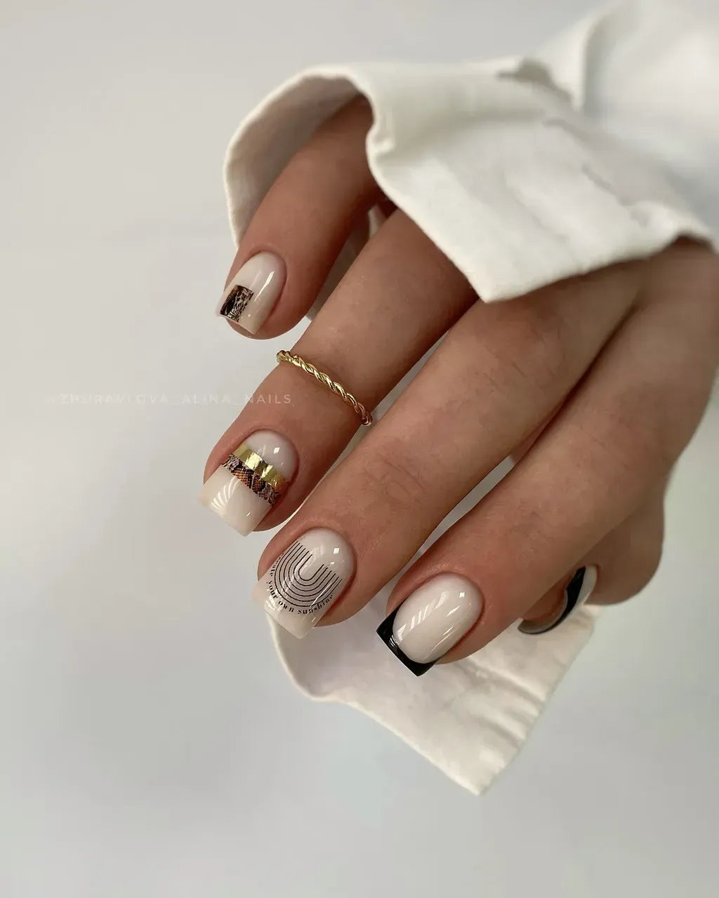 Foil Nail slider decals on any background 130