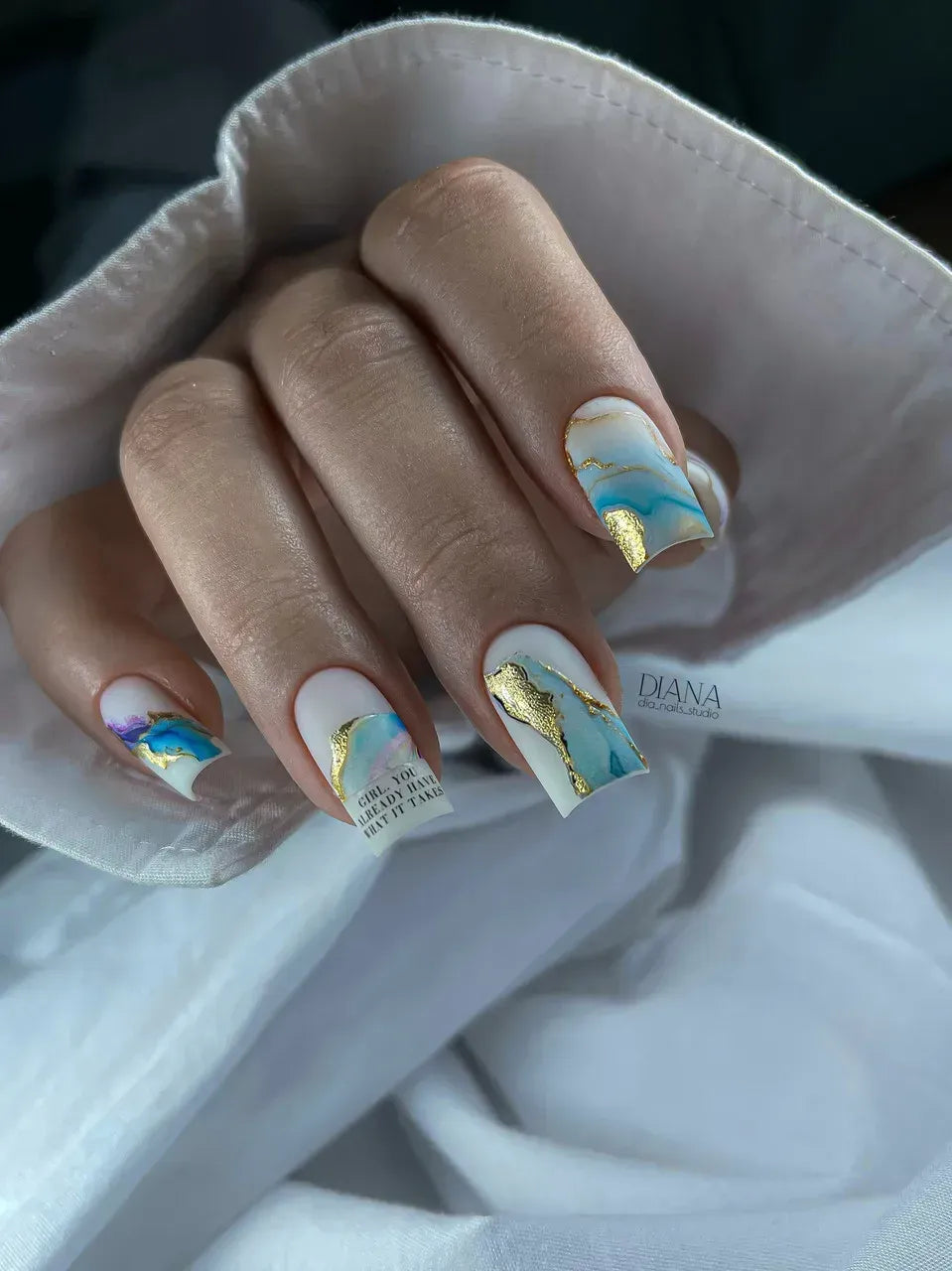 Foil Nail slider decals on any background 159
