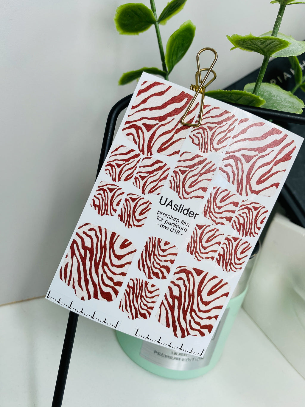 Pedicure nail wrap films mw 018