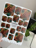 Pedicure nail wrap films mw 021