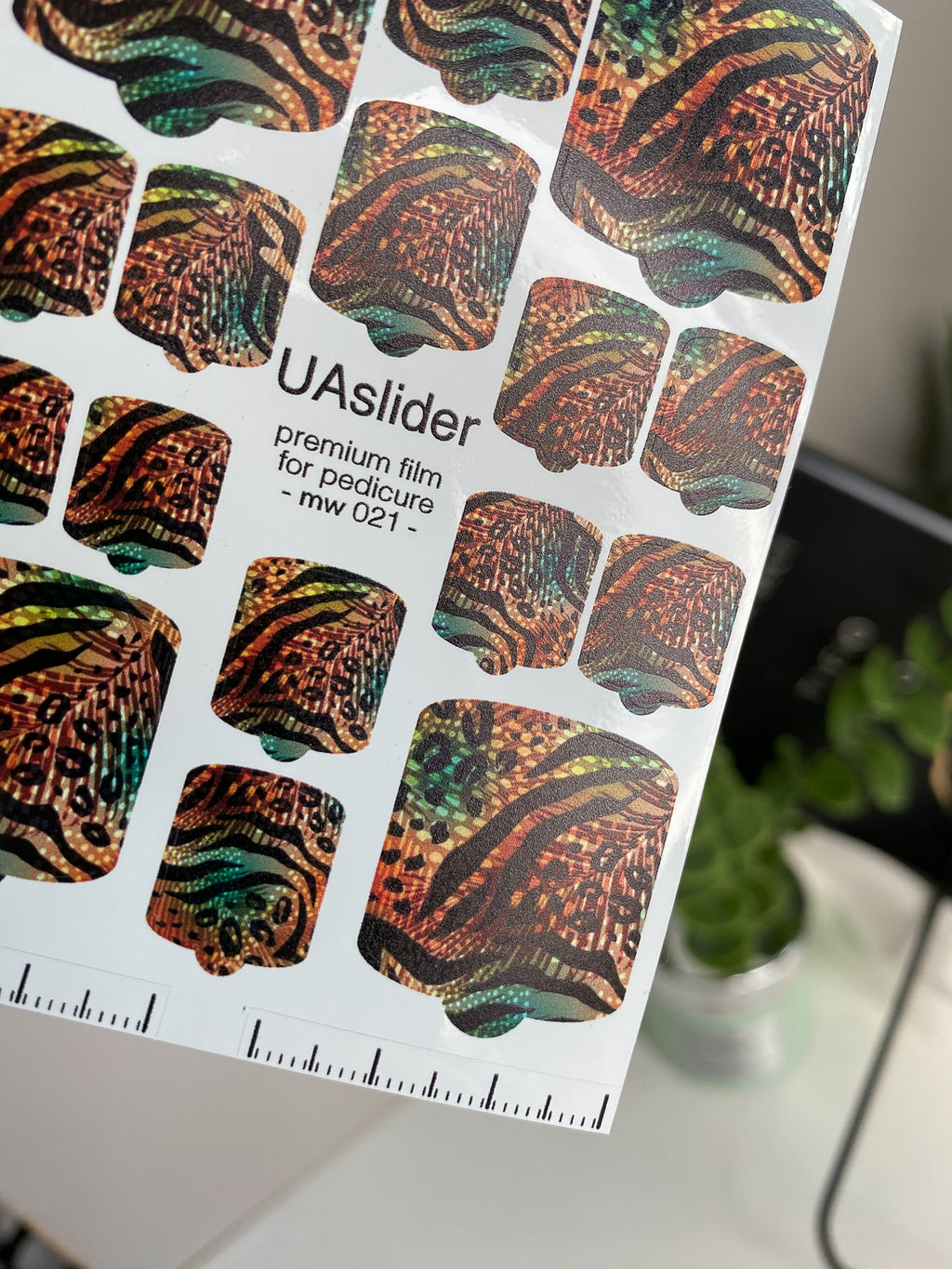 Pedicure nail wrap films mw 021