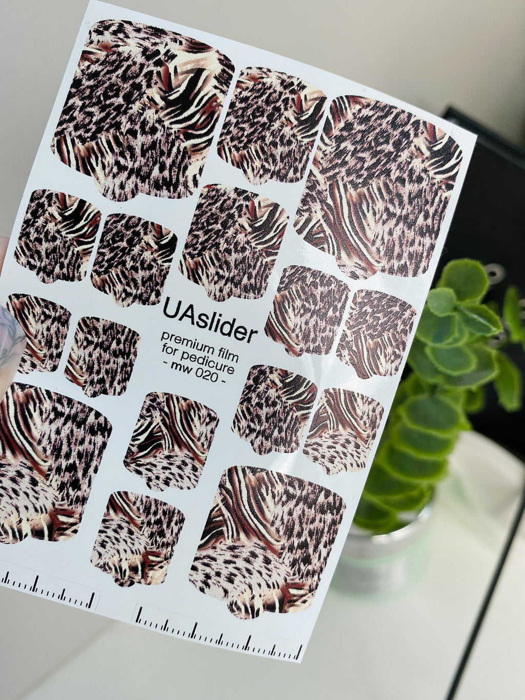 Pedicure nail wrap films mw 020
