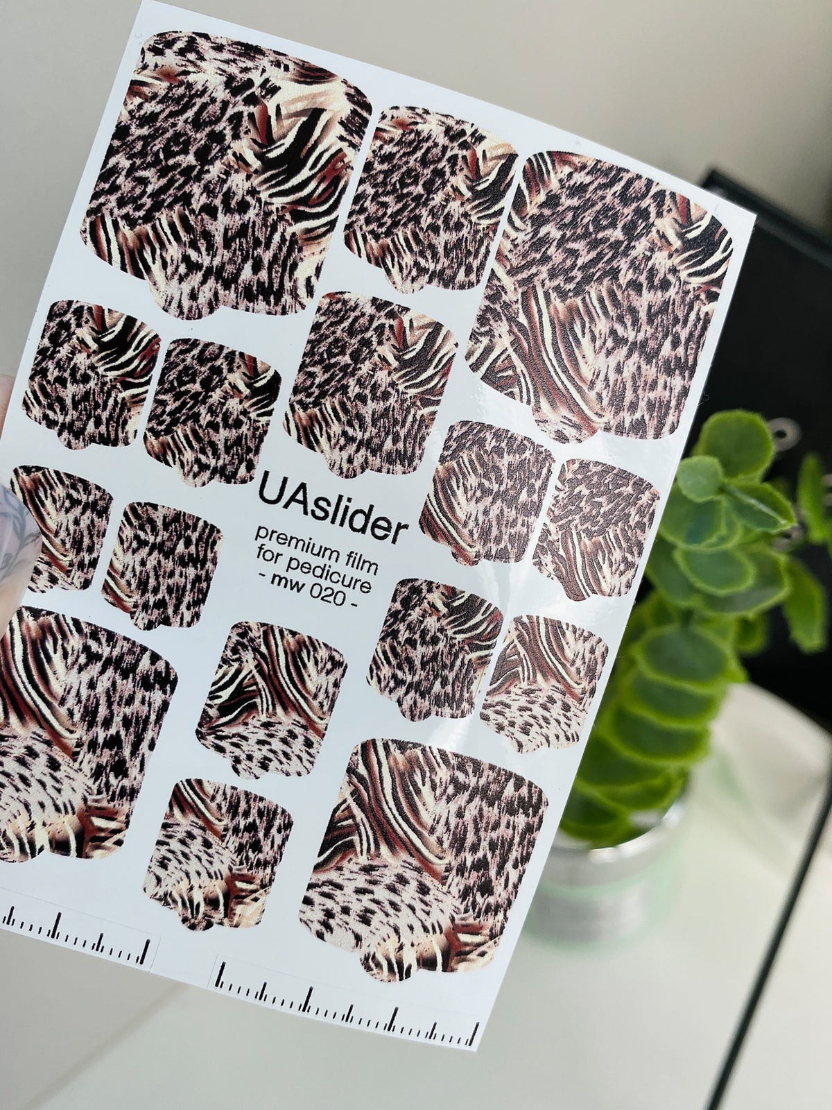 Pedicure nail wrap films mw 020