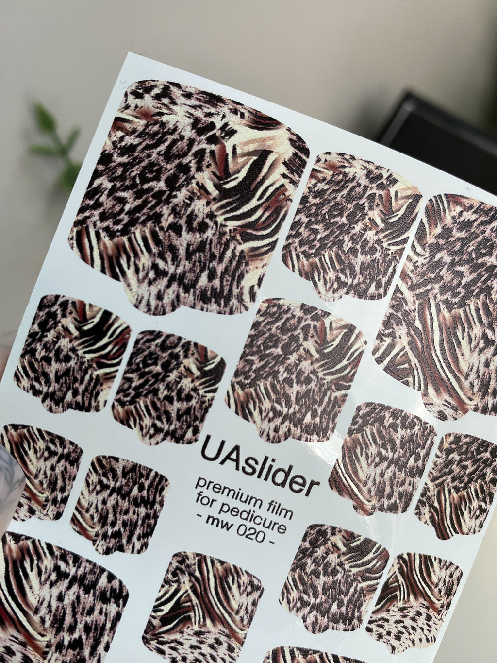 Pedicure nail wrap films mw 020