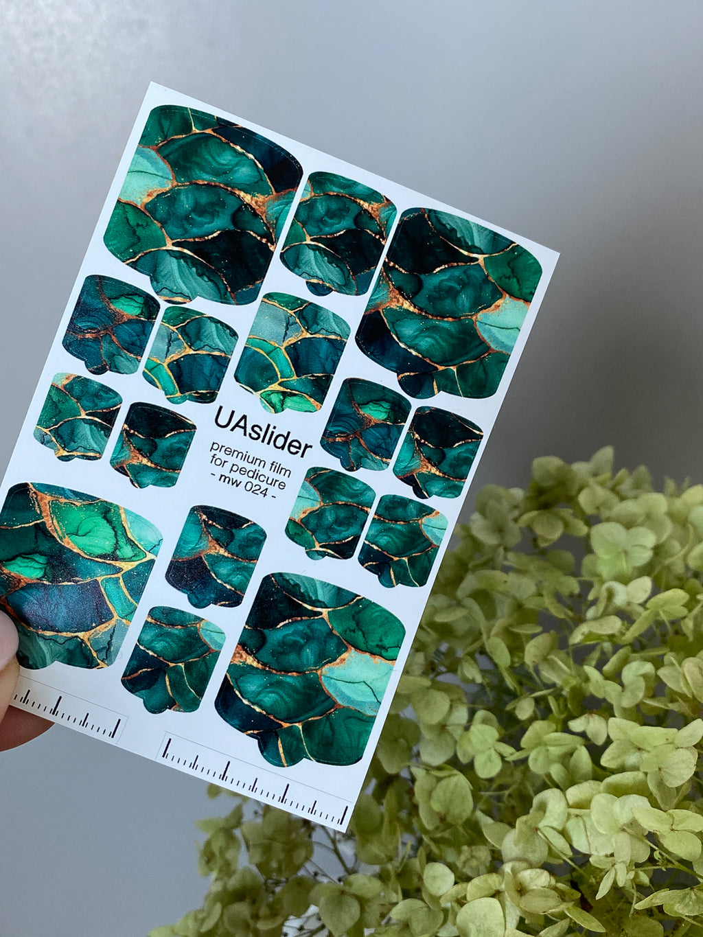 Pedicure nail wrap films mw 024