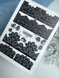 Nail slider decals on any background 766