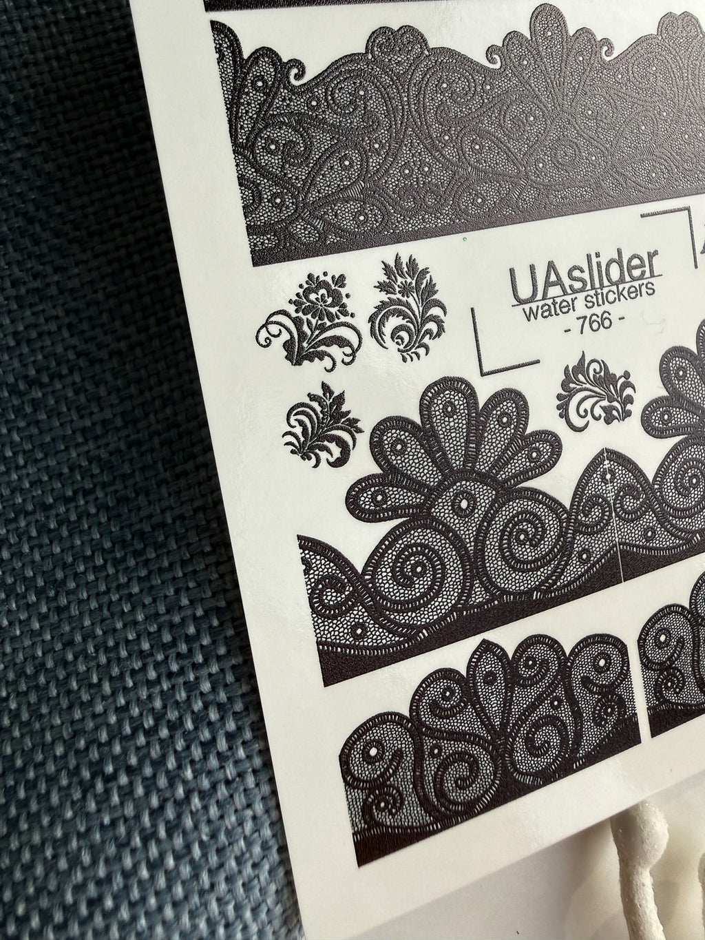 Nail slider decals on any background 766