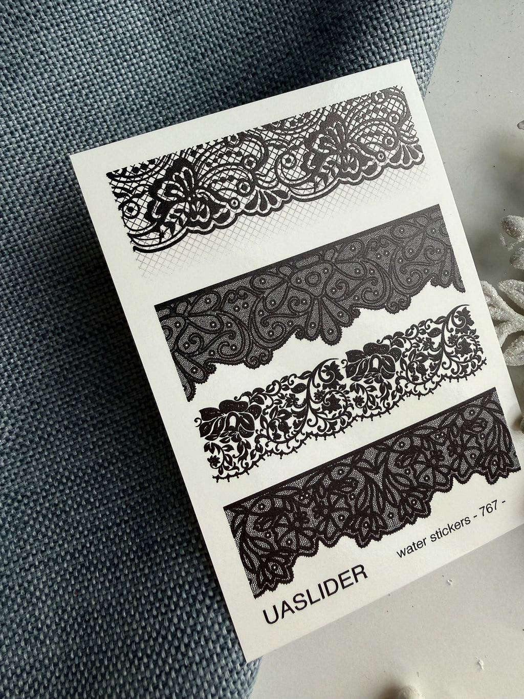 Nail slider decals on any background 767