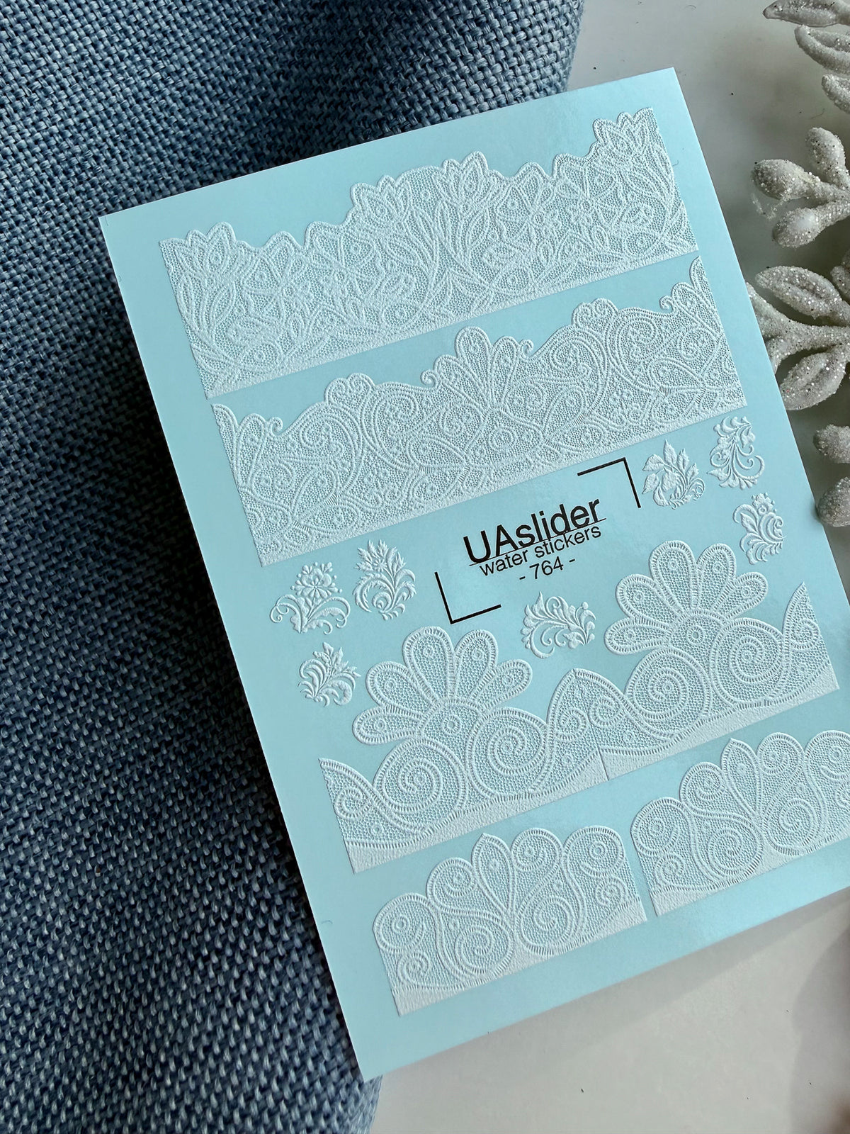 Nail slider decals on any background 764