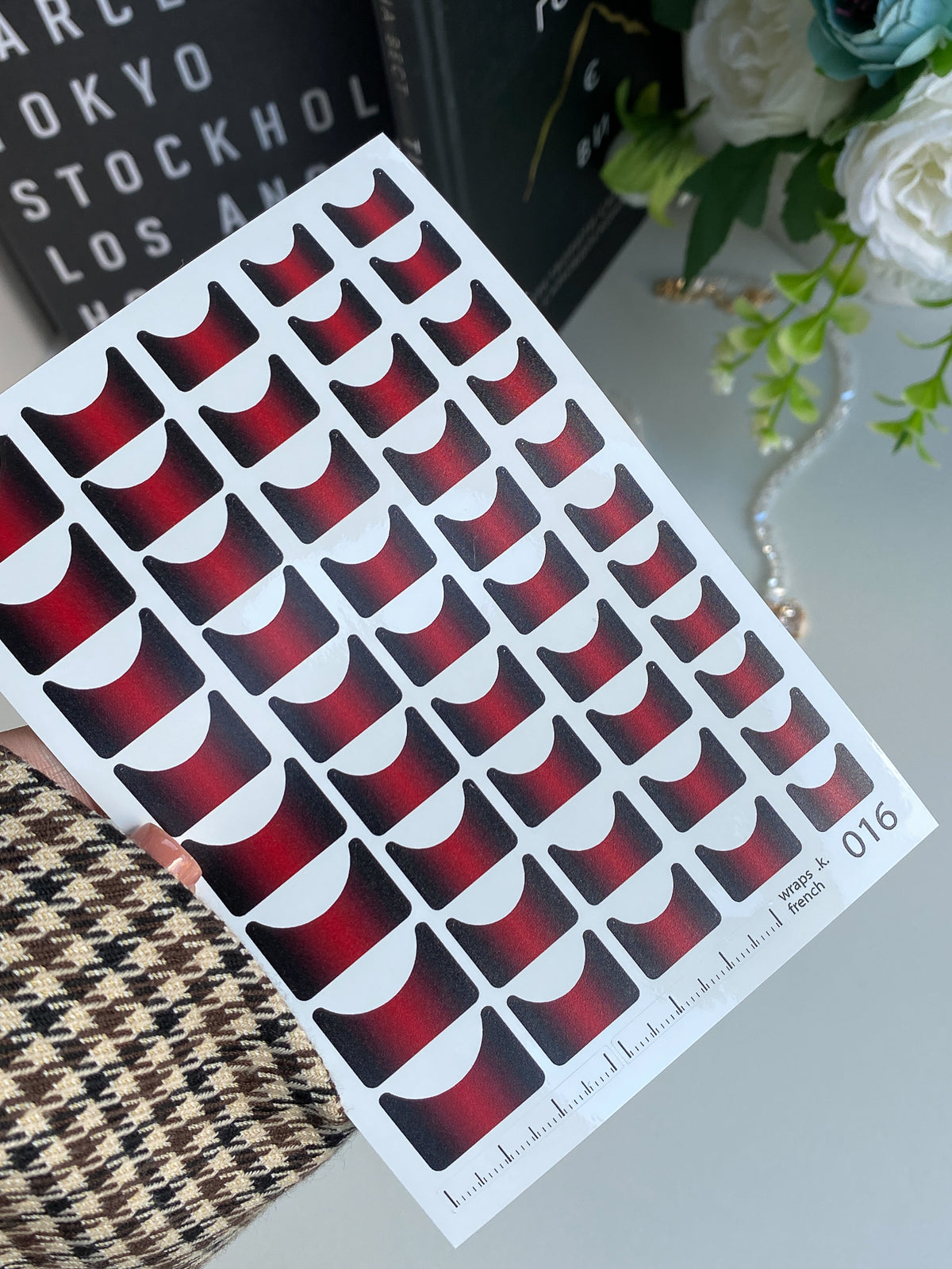 Pedicure nail wrap wnb 016