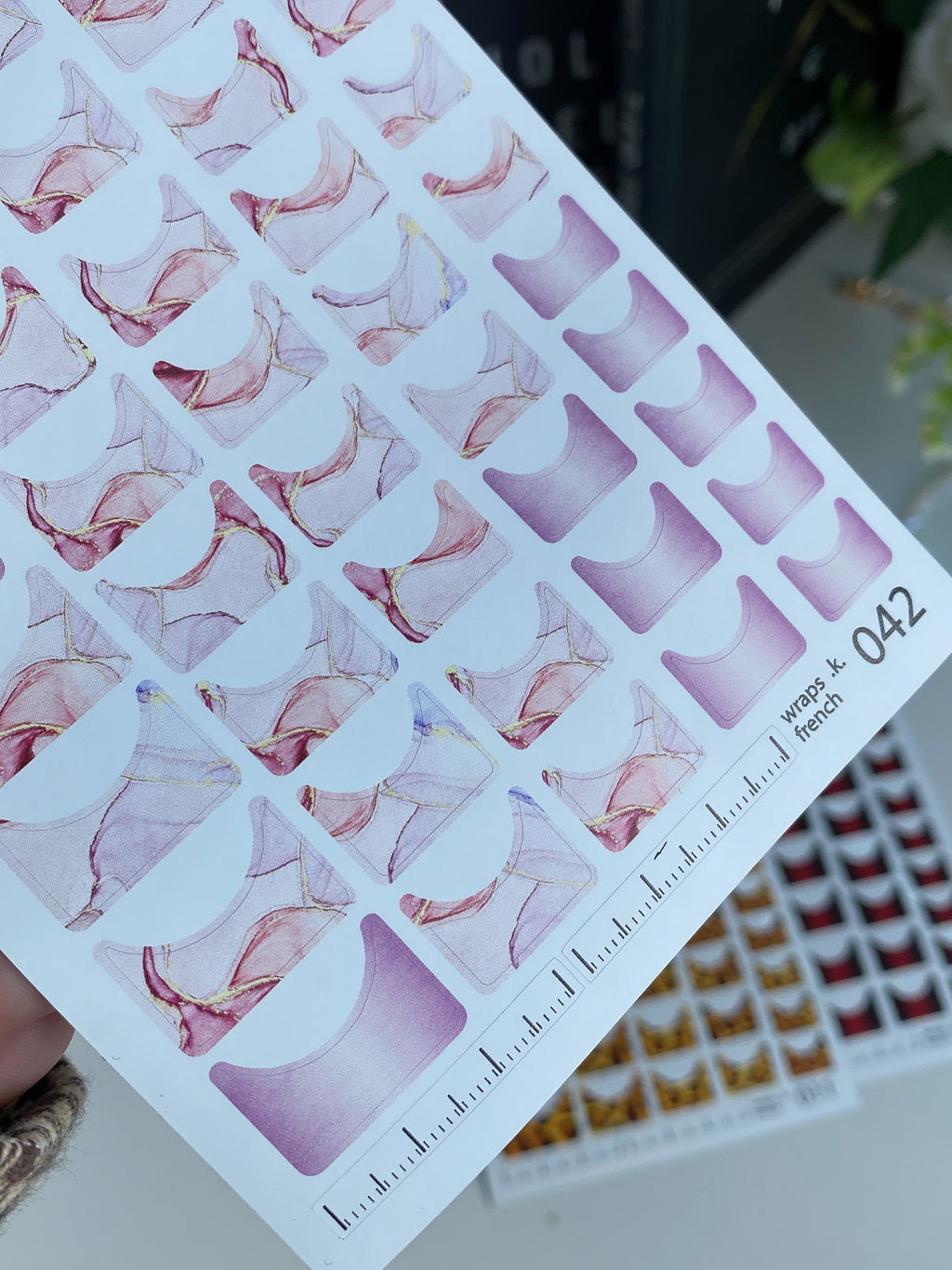 Pedicure nail wrap wnb 042