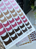 Pedicure nail wrap wnb 081
