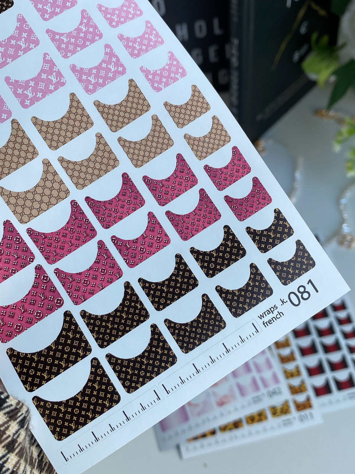 Pedicure nail wrap wnb 081