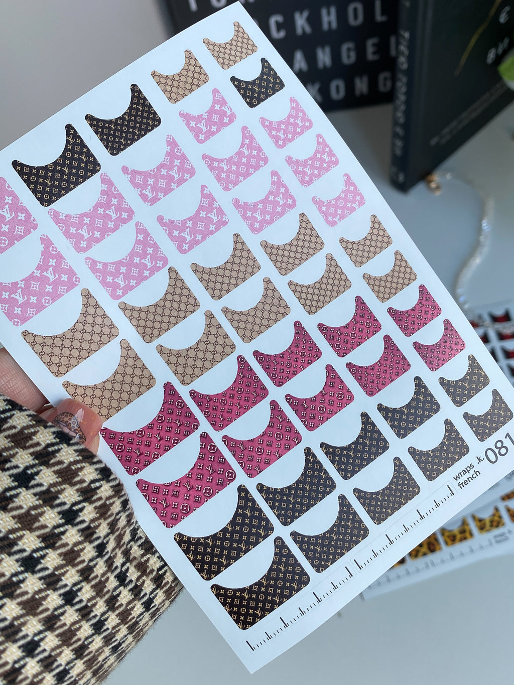 Pedicure nail wrap wnb 081