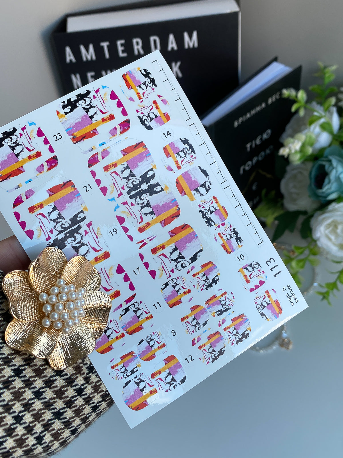 Pedicure nail wrap wnb 113