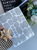 Pedicure nail wrap wnb 083