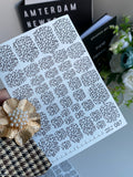 Pedicure nail wrap wnb 087