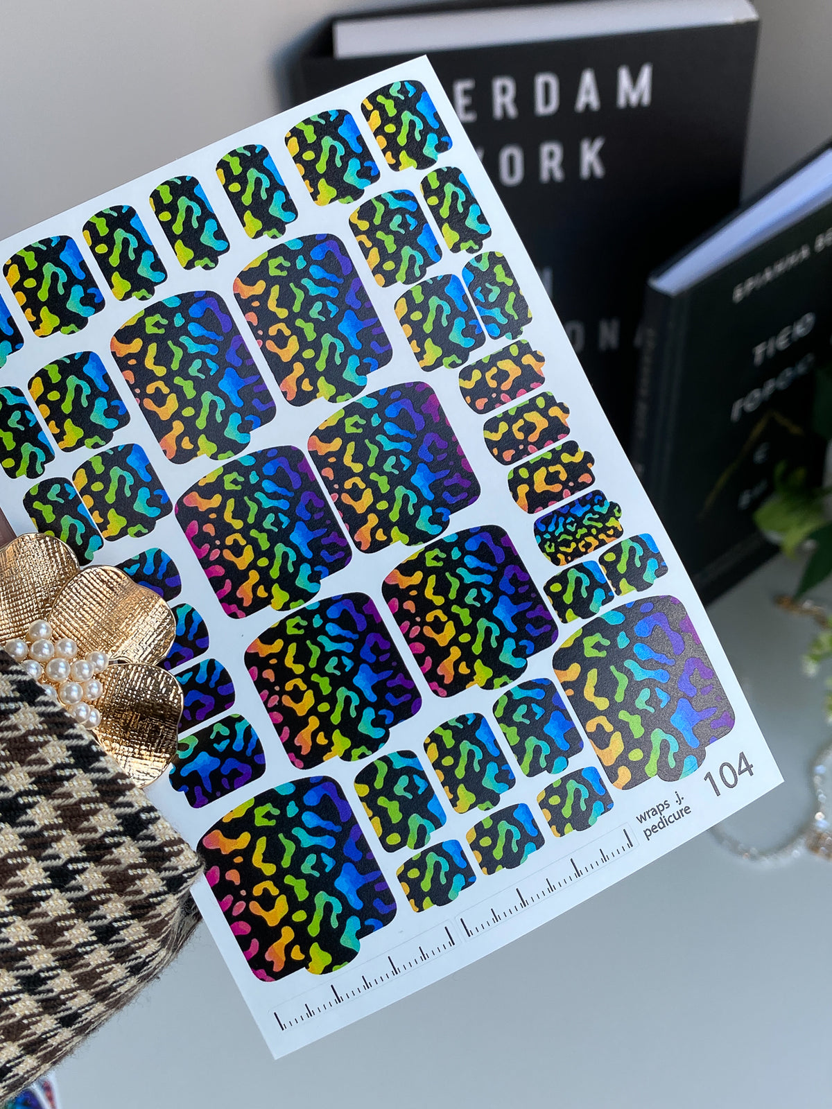 Pedicure nail wrap wnb 104
