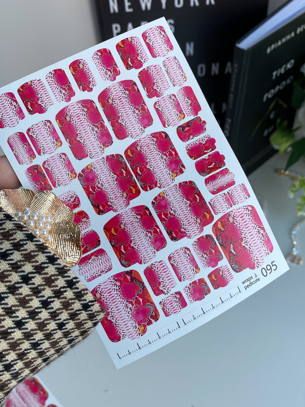 Pedicure nail wrap wnb 095