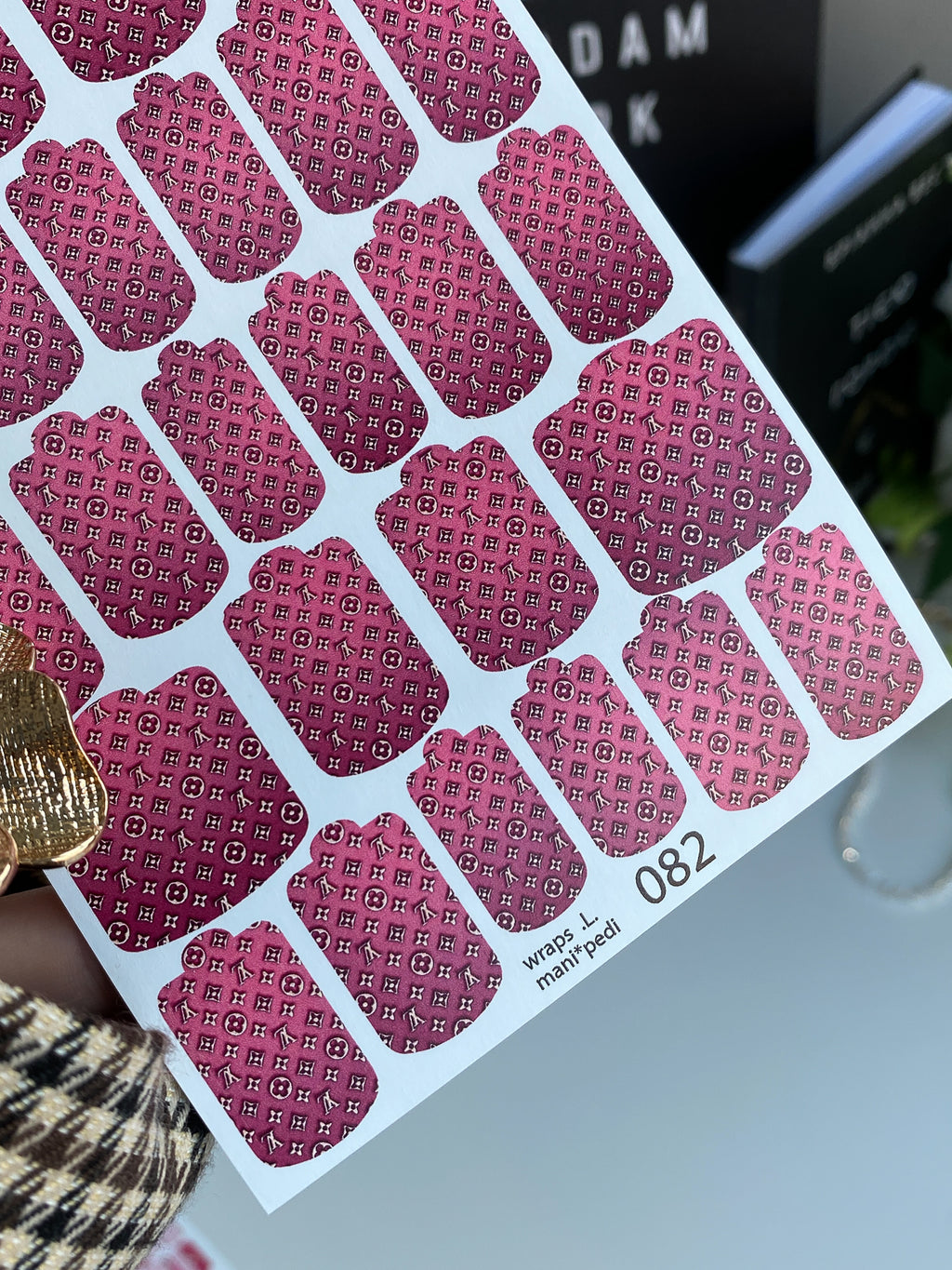 Pedicure nail wrap wnb 082