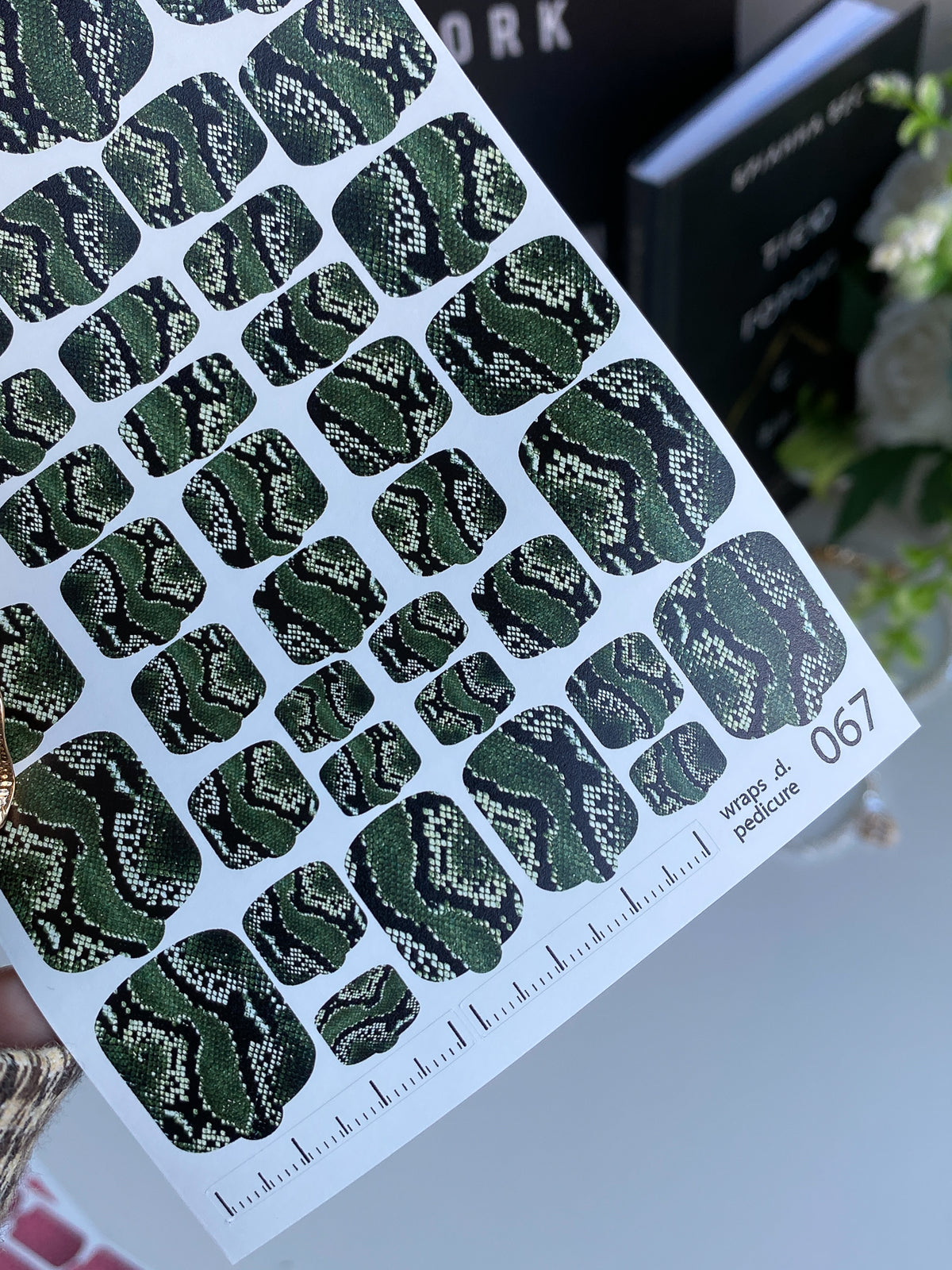 Pedicure nail wrap wnb 065