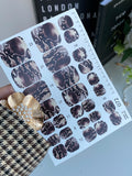 Pedicure nail wrap wnb 072