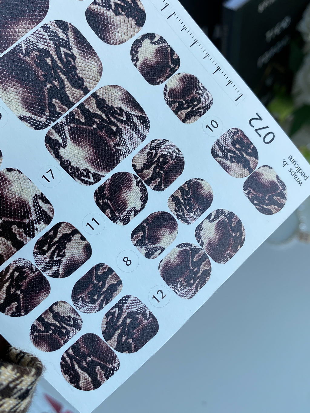 Pedicure nail wrap wnb 072