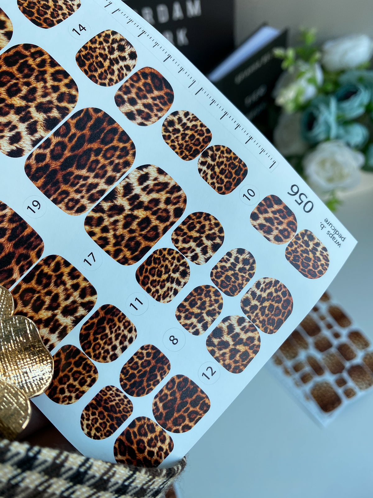 Pedicure nail wrap wnb 056