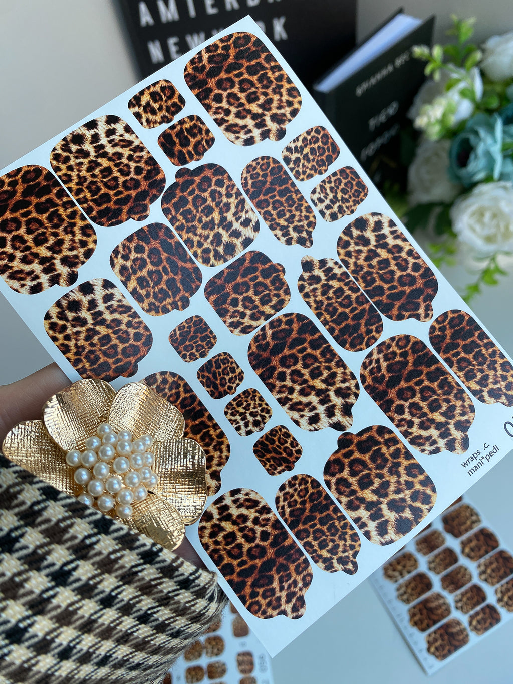 Pedicure nail wrap wnb 057