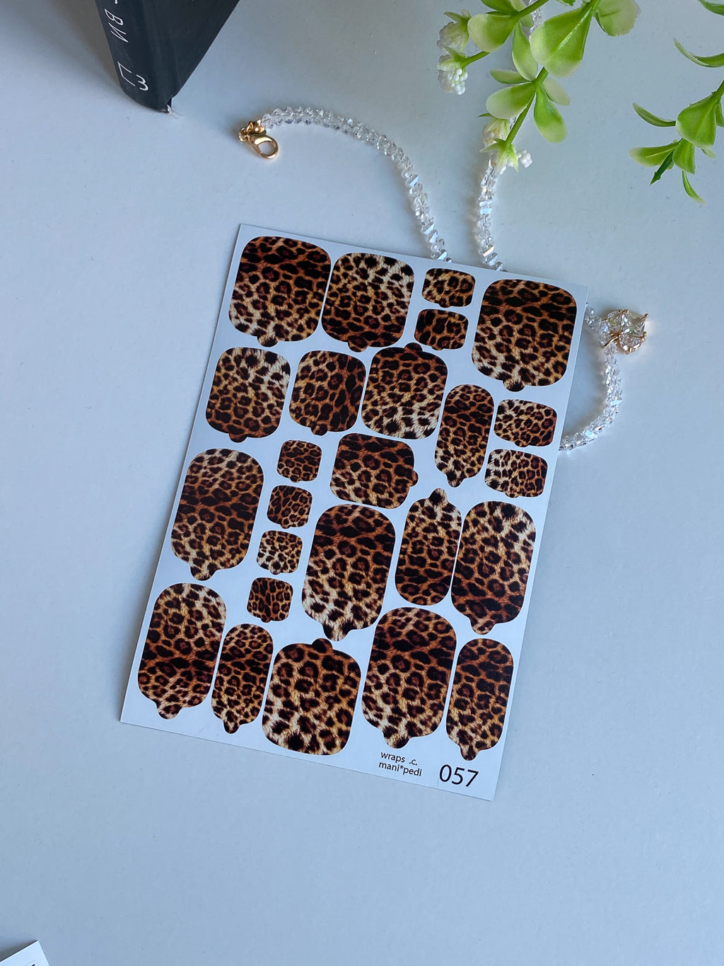 Pedicure nail wrap wnb 057