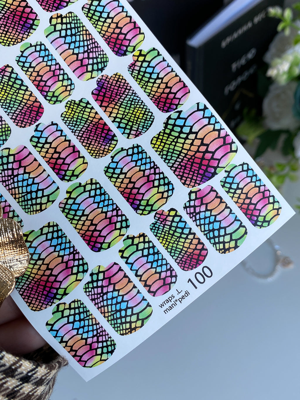 Pedicure nail wrap wnb 100