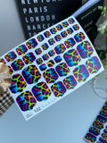 Pedicure nail wrap wnb 102