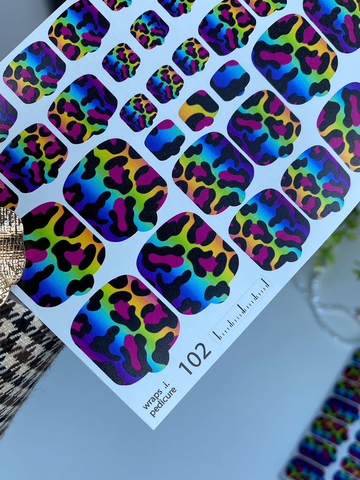 Pedicure nail wrap wnb 102
