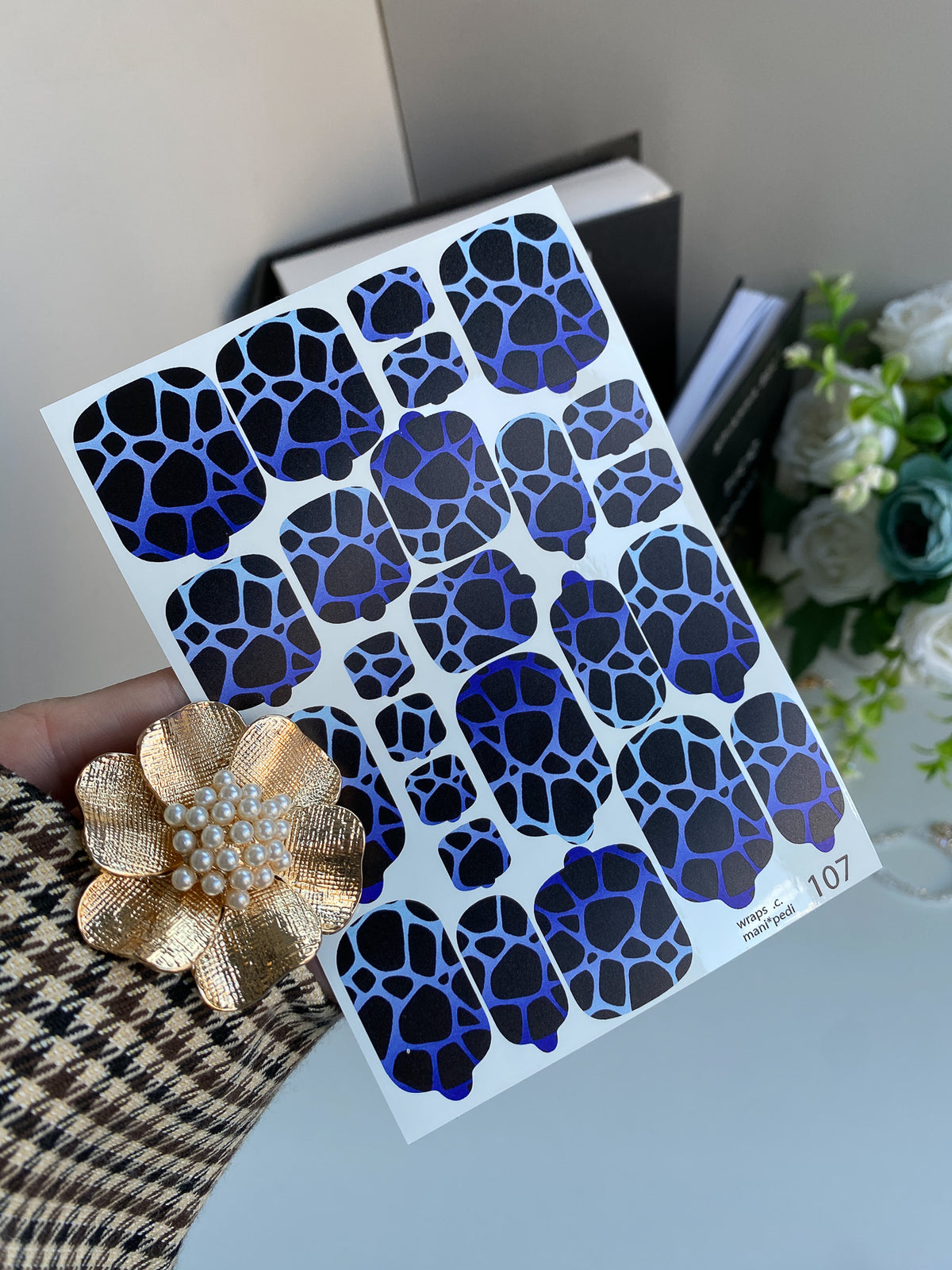 Pedicure nail wrap wnb 107