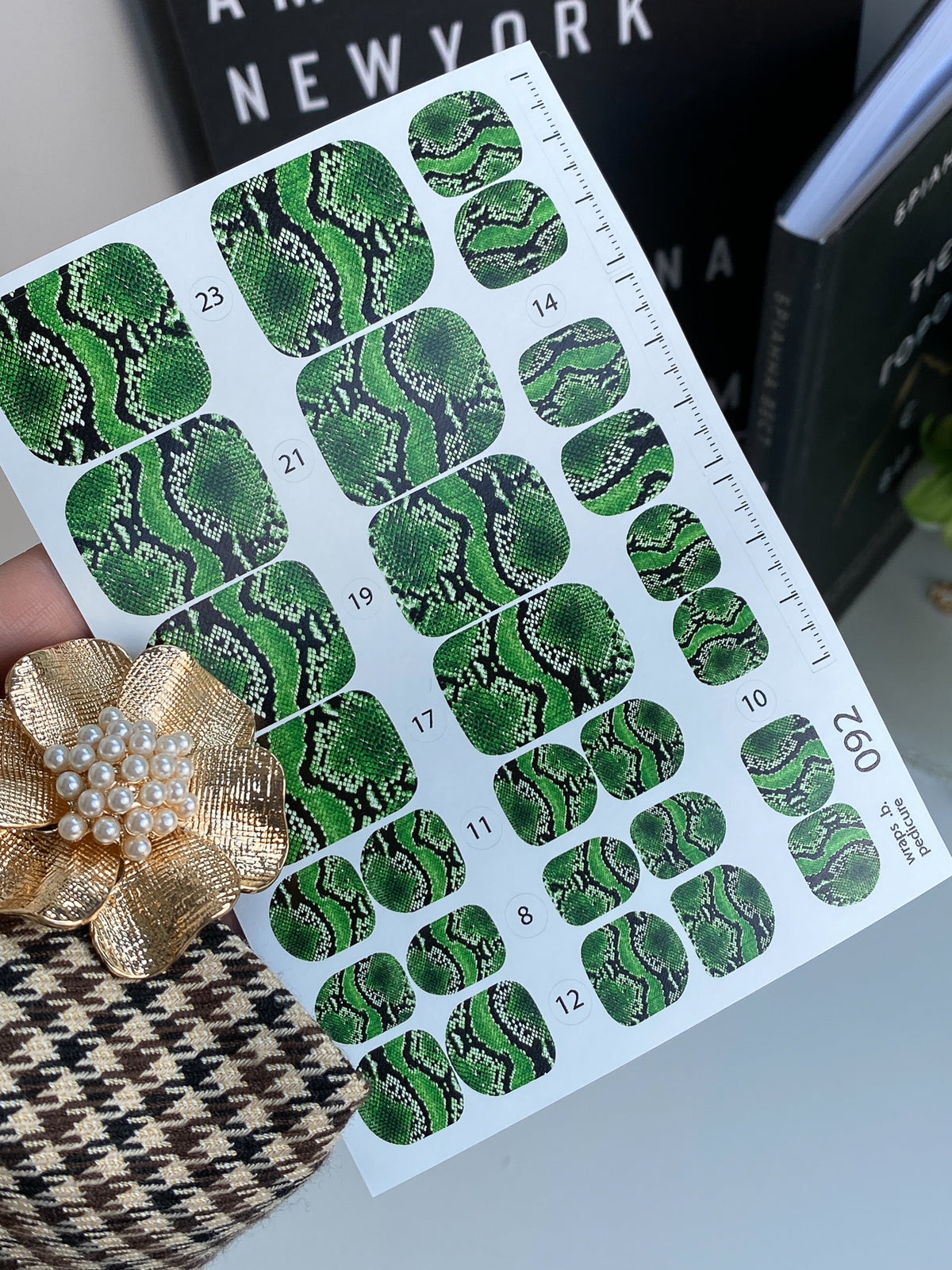 Pedicure nail wrap wnb 092