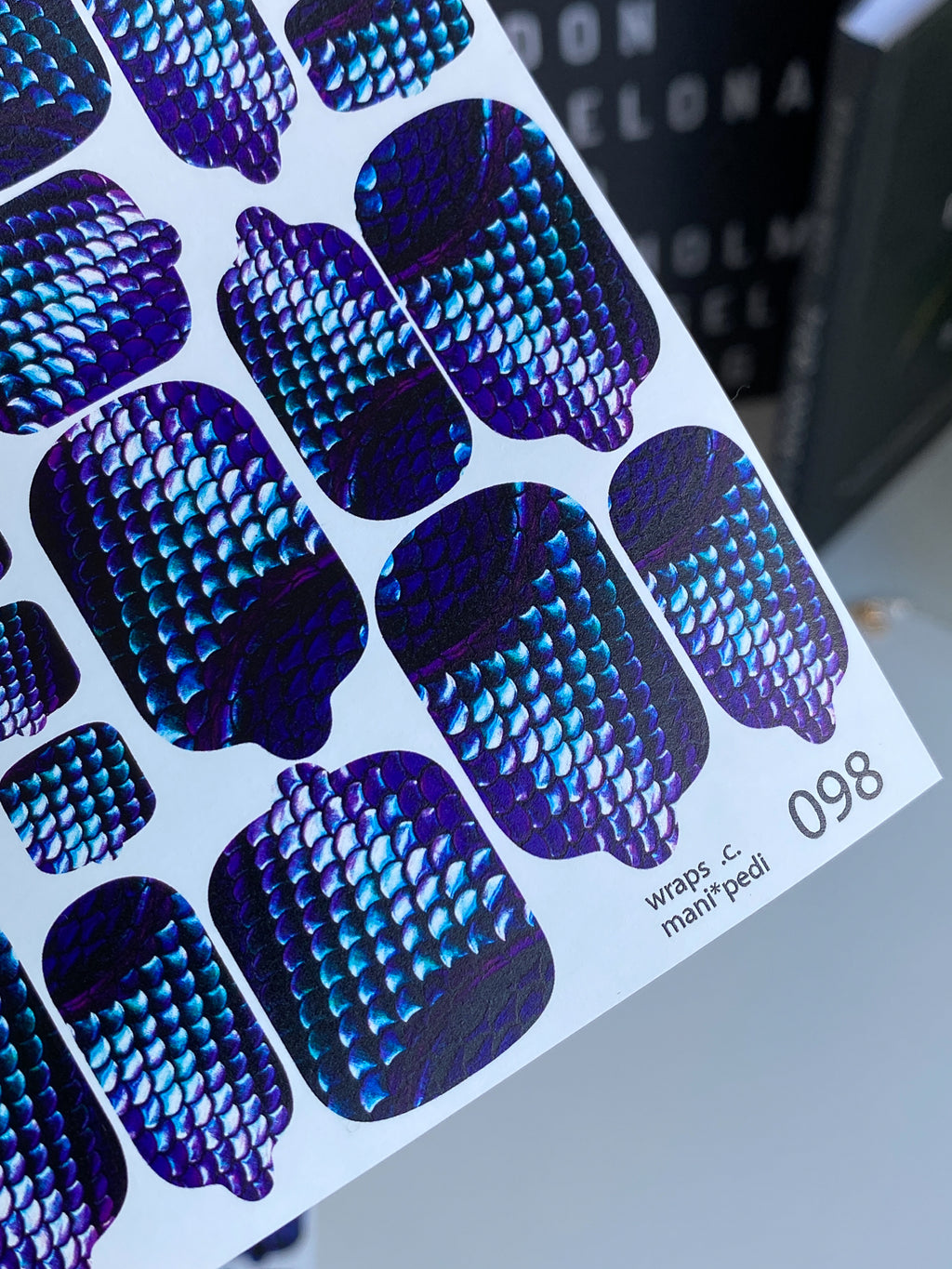 Pedicure nail wrap wnb 098