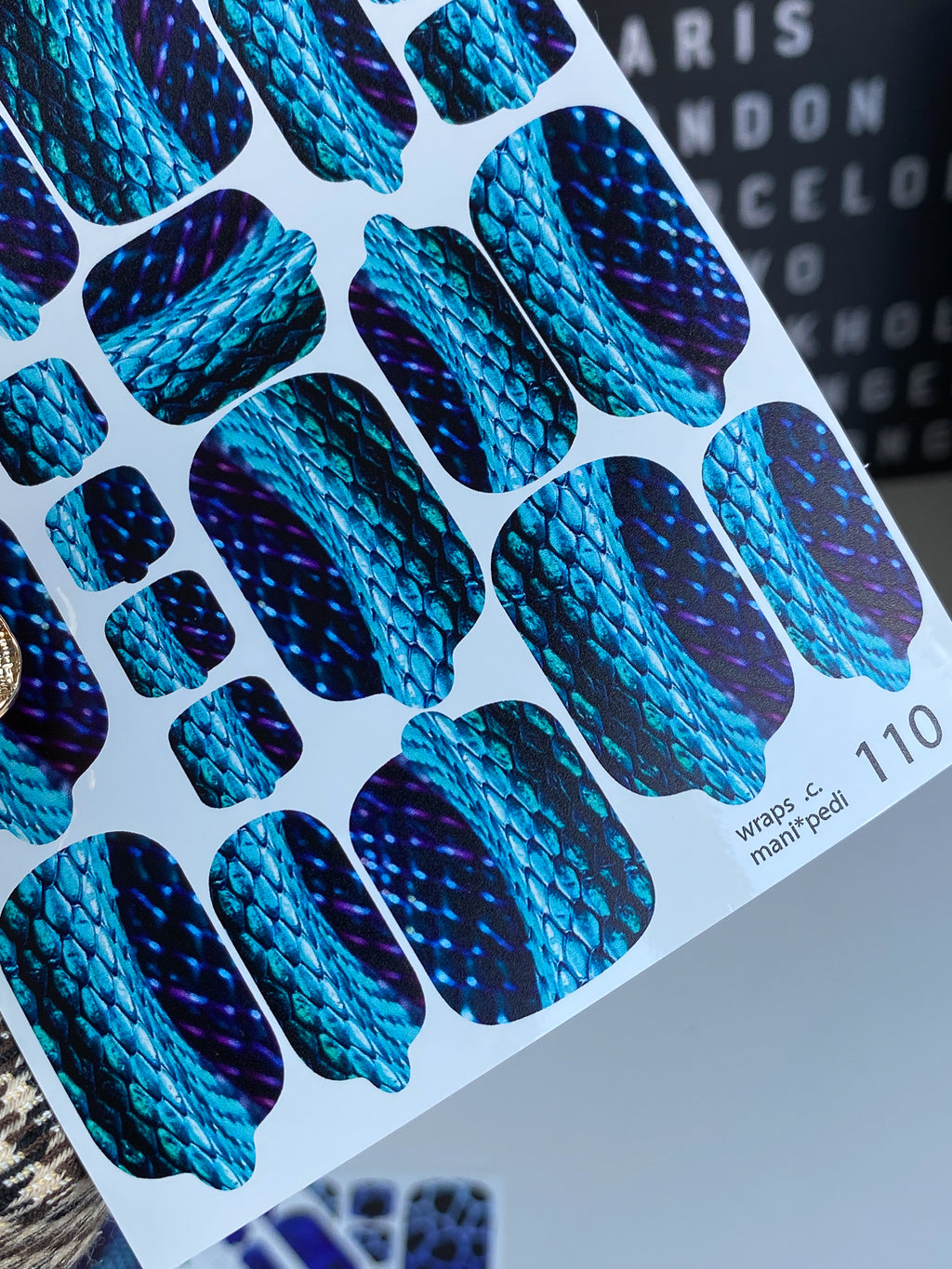 Pedicure nail wrap wnb 110