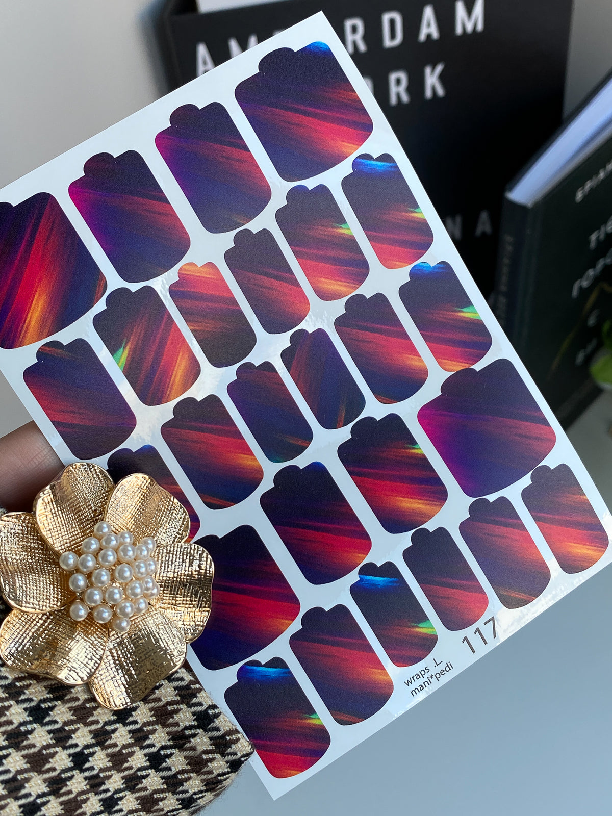 Pedicure nail wrap wnb 117