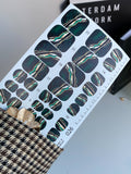 Pedicure nail wrap films wnb 026