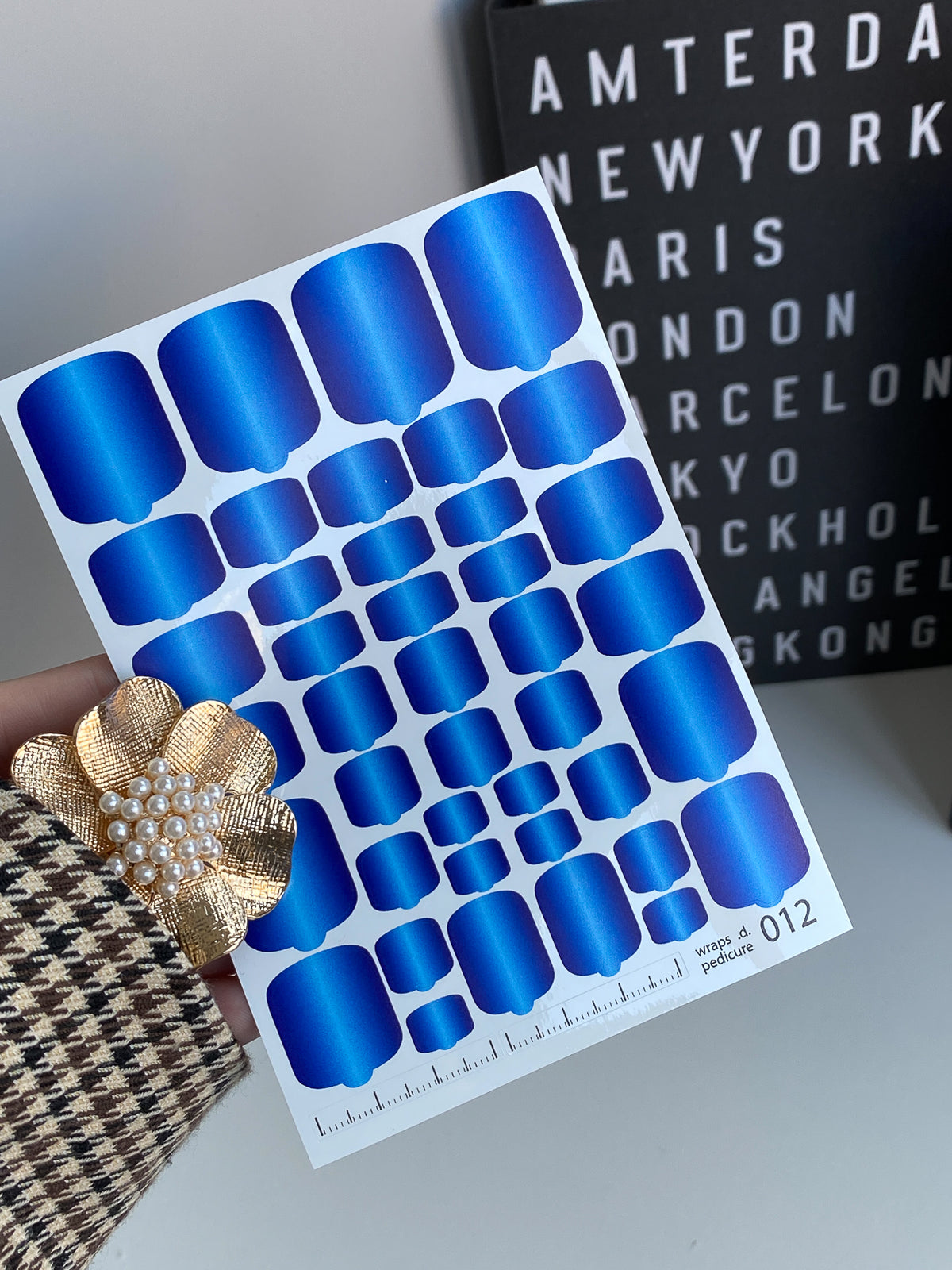 Pedicure nail wrap films wnb 012
