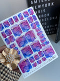 Pedicure nail wrap films wnb 047