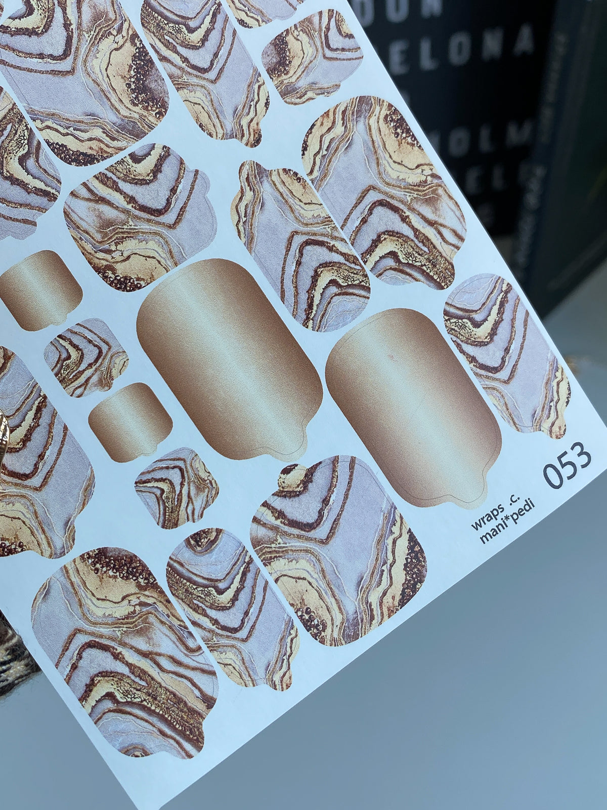 Pedicure nail wrap wnb 053
