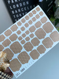Pedicure nail wrap wnb 080